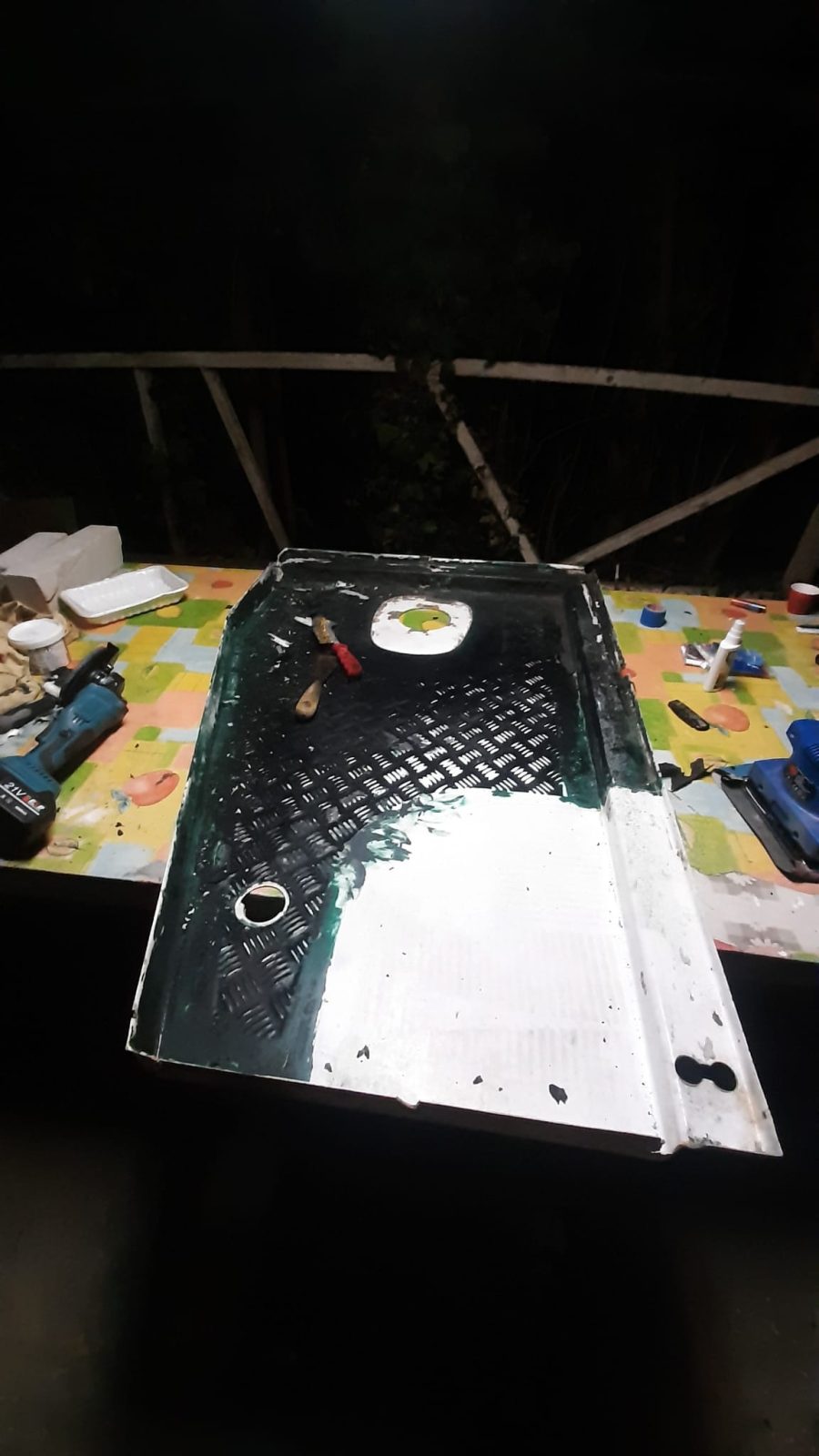 Secondo giorno di restauro e messa in sicurezza del Uasi Camp — Cantiere · vita in camper, diario di Diario di Uasi